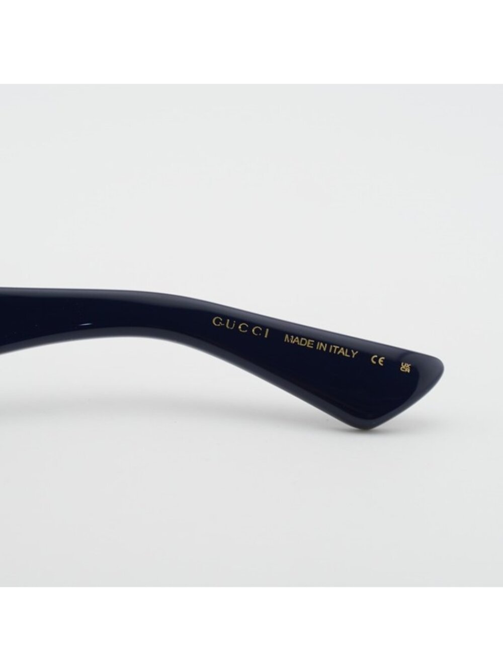 Gucci GG1581O 006 Eyeglasses Black/Blue 55mm Cat Eye Frame - Picture 9 of 12
